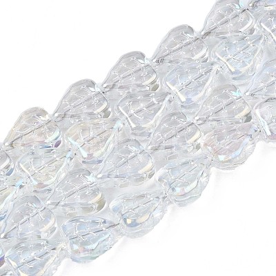 Electroplate Glass Beads Strands EGLA-S188-16-B04-1