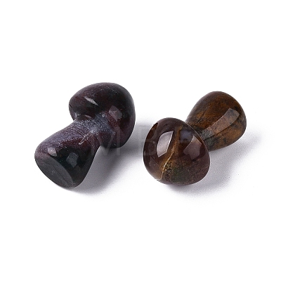 Natural Indian Agate Mushroom Display Decorations G-Q602-03E-1