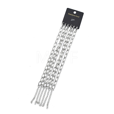 304 Stainless Steel Link Chain Bracelets for Women BJEW-B169-01P-1