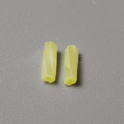 Opaque Colours Glass Twist Bugle Beads GLAA-WH0039-08B-1