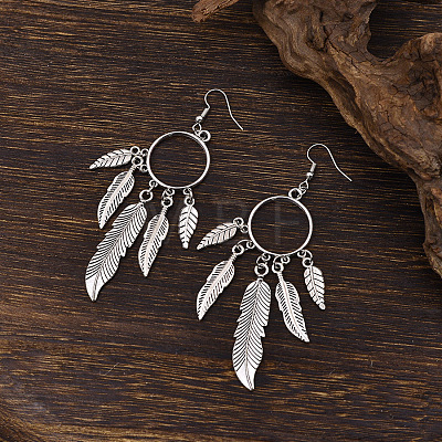 Zinc Alloy Dangle Earrings for Women WG349F2-01-1