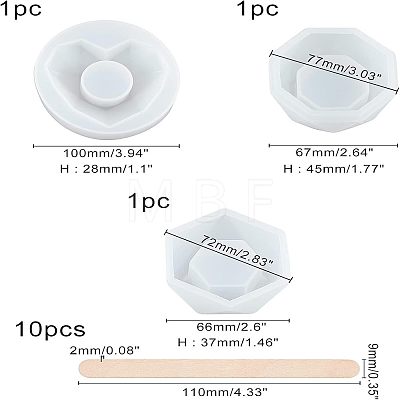 SUPERFINDINGS DIY Silicone Molds DIY-FH0001-72-1