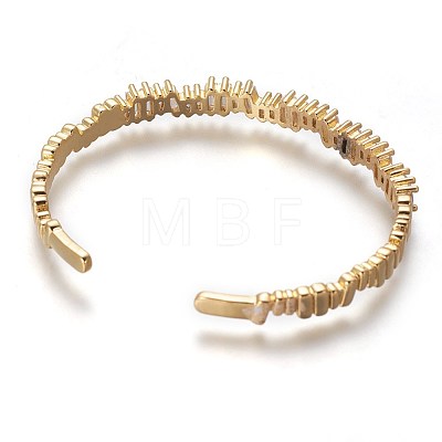 Brass Cuff Bangles BJEW-P245-02G-1