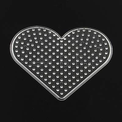 Heart ABC Plastic Pegboards used for 5x5mm DIY Fuse Beads X-DIY-Q009-14-1