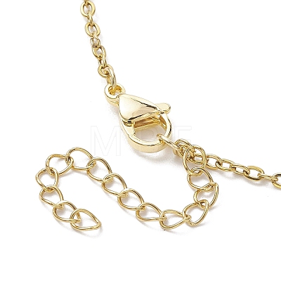 Bullet Natural Mixed Gemstone Pendant Necklaces NJEW-JN04644-01-1