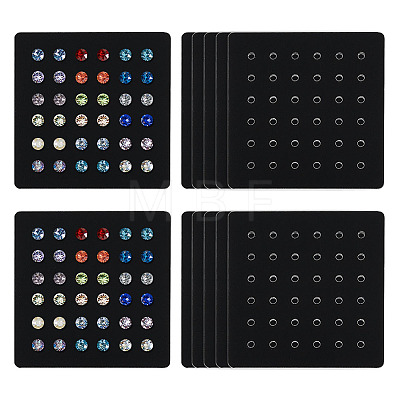 Acrylic Stud Earring Organizer Display Cards CDIS-WH0020-40A-02-1