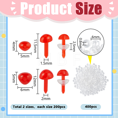 400Pcs 2 Styles Resin Doll Eyes DIY-PH0036-22A-1