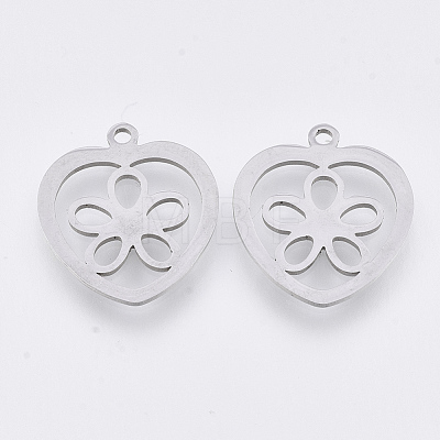 Non-Tarnish 201 Stainless Steel Pendants STAS-T044-110P-1