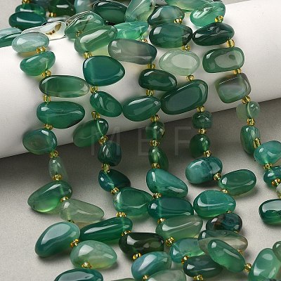Natural Agate Beads Strands G-P604-A15-01-1