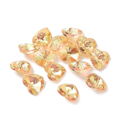 Faceted K9 Glass Charms EGLA-P026-H04-1