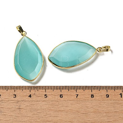 Cat Eye Pendants G-K338-08G-09-1