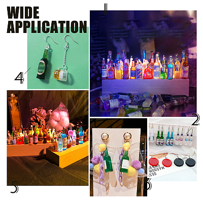 CHGCRAFT DIY 22 Pairs Drink Bottle Shape Earring Makings Kits DIY-CA0001-53S-1
