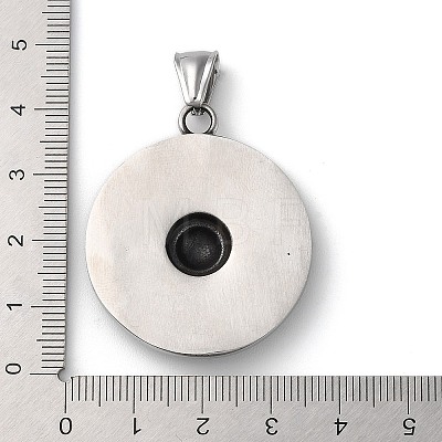 Ion Plating(IP) 304 Stainless Steel Pendants STAS-D014-04AG-1