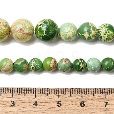 Natural Imperial Jasper Graduated Beads Strands G-A323-C03-01C-1
