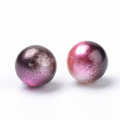 Rainbow Acrylic Imitation Pearl Beads OACR-R065-4mm-A12-1