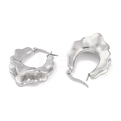 304 Stainless Steel Hoop Earrings EJEW-C105-09P-1