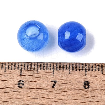 Natural White Jade European Beads G-Q607-01A-01-1