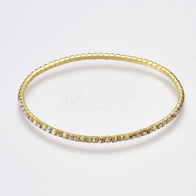 Brass Claw Chain Stretch Bracelets BJEW-T010-03G-08-1