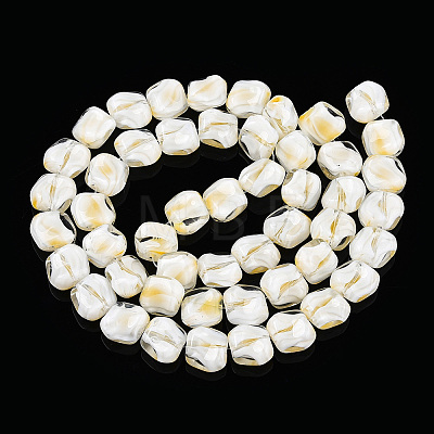 Handmade Milleflori Glass Beads Strands X-LAMP-M018-01A-09-1