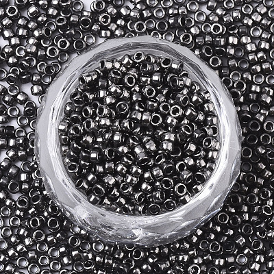 Electroplate Glass Seed Beads SEED-S042-01A-01-1