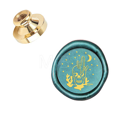 Wax Seal Brass Stamp Head AJEW-WH0130-950-1