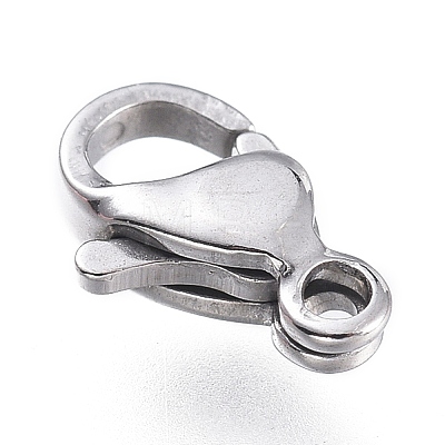 Tarnish Resistant 316 Surgical Stainless Steel Lobster Claw Clasps X-STAS-M281-01P-A-1