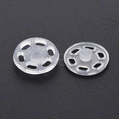 Transparent Resin Snap Fasteners BUTT-N018-060-1