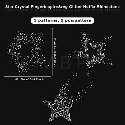 Fingerinspire Glitter Hotfix Rhinestone(Hot Melt Adhesive On The Back) DIY-FG0001-40-1