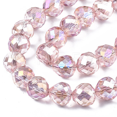 Transparent Glass Beads Strands EGLA-T008-14B-01-1