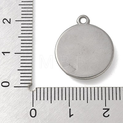 304 Stainless Steel Pendants STAS-L277-02B-P-1