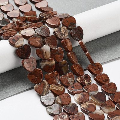 Natural Red Jasper Beads Strands G-L420-25-10mm-13-1