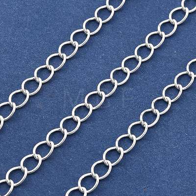 Brass Curb Chains KK-P304-02C-S-1