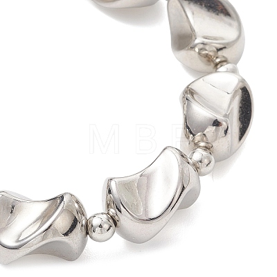 CCB Plastic Beaded Stretch Bracelets for Women BJEW-JB13007-1