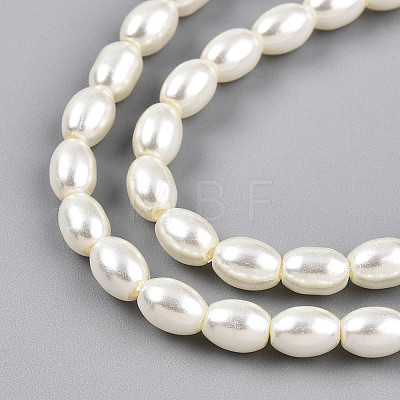 Baking Paint Pearlized Glass Pearl Bead Strands HY-T002-01C-02-1