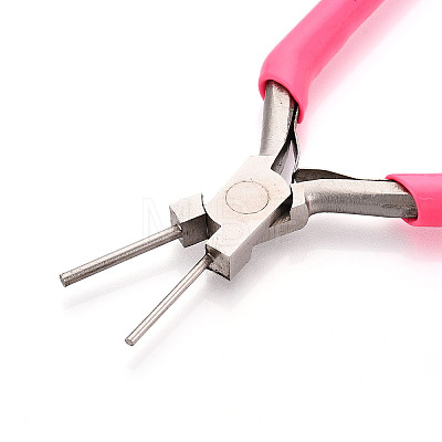 65# Steel Round Nose Pliers with Plastic Handles TOOL-N008-01-1
