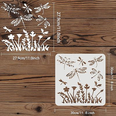 Large Plastic Reusable Drawing Painting Stencils Templates DIY-WH0172-811-1