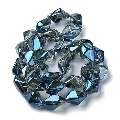 Electroplate Transparent Glass Beads Strands EGLA-E060-01A-FR04-1