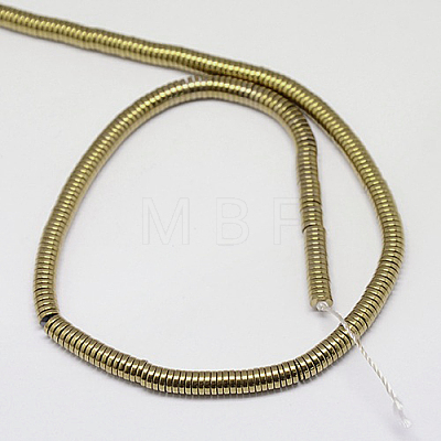 Electroplate Non-magnetic Synthetic Hematite Beads Strands G-J164A-2mm-07-1