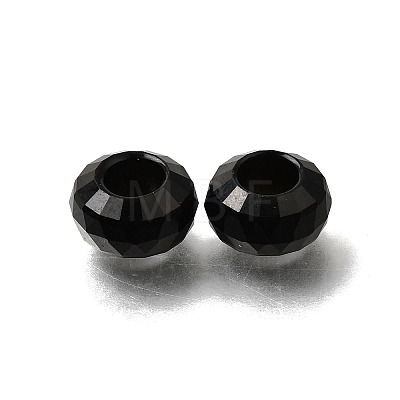 Natural Obsidian European Beads GG-NH0003-A17-1