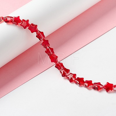 Transparent Glass Beads Strand GLAA-F112-02C-1