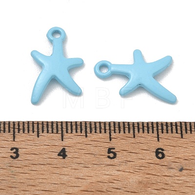 Spray Painted Alloy Pendants AL-CBA5D51-01B-01-1