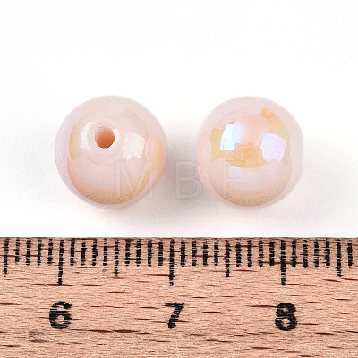 Electroplate Pearlized Glass Pearl Beads EGLA-T021-14C-08-1