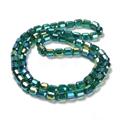 Electroplate Glass Beads Strands EGLA-D030-19F-1