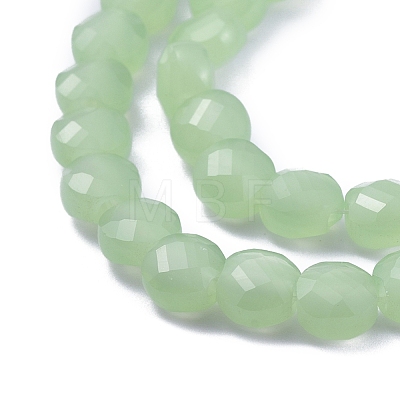 Imitation Jade Glass Beads Strands EGLA-J149-C-6mm-NC05-1