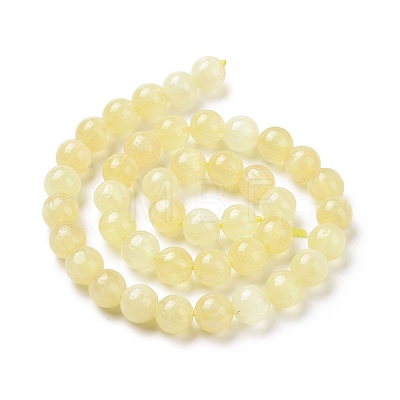 Natural Yellow Selenite Beads Strands G-N328-025A-03-1