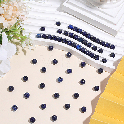 1 Strand Dyed Grade A Natural Lapis Lazuli Beads Strands G-PA0002-65A-1