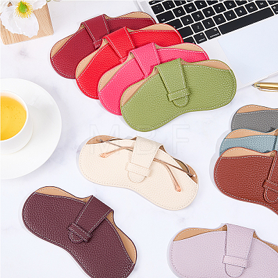1Pc PU Leather Glasses Case AJEW-CN0006-94I-1