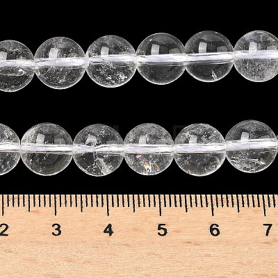 Natural Quartz Crystal Beads Strands G-C265-A02-10mm-1