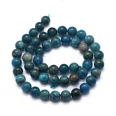 Natural Apatite Beads Strands X-G-F591-01-6mm-1