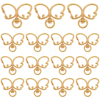 20Pcs Alloy Swivel Clasps FIND-SC0017-28G-1